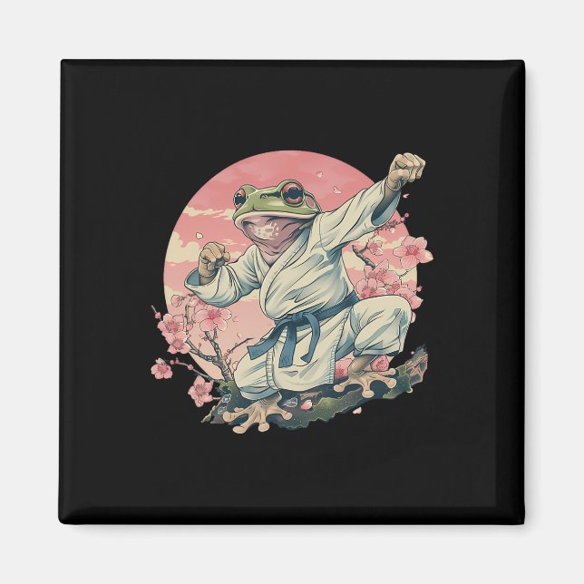 Kickboxning Sakura Jiu-jitsu Judo Mma Toad Taekwon Magnet (Framsidan)