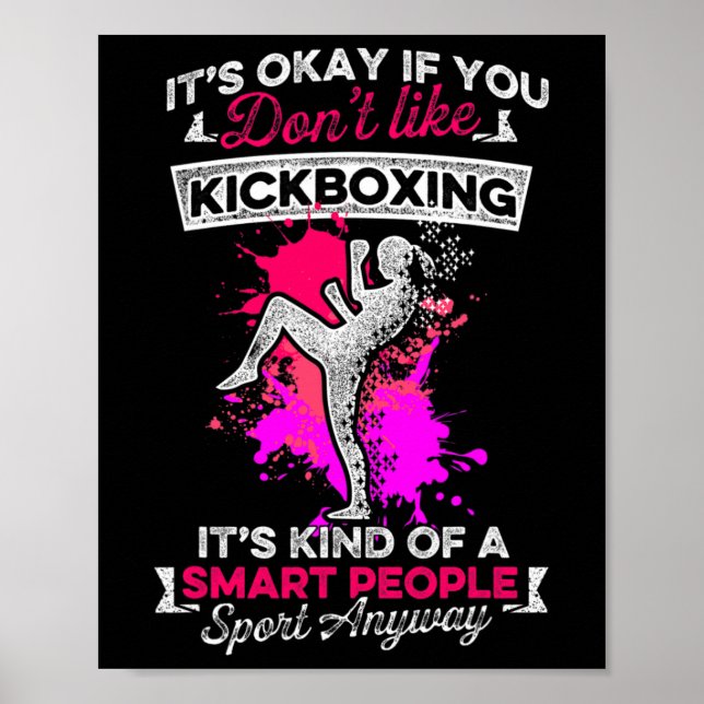 Kickboxning som kickboxningsträning poster (Framsidan)