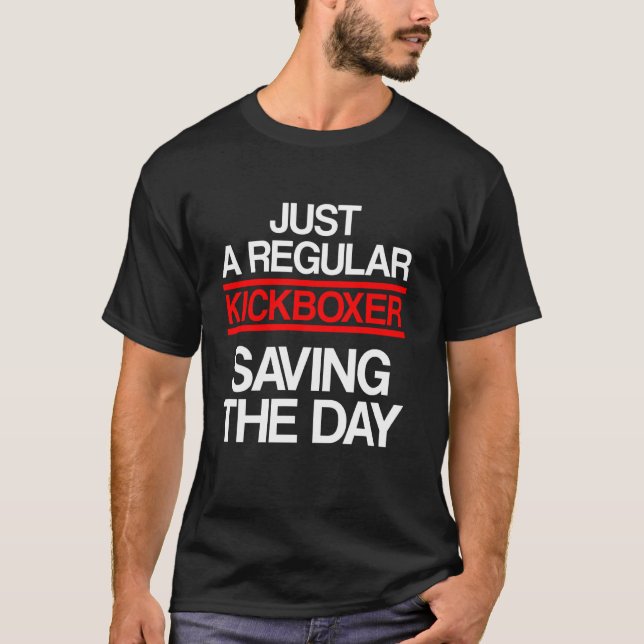 Kickboxning spara Sparar blockstart-workout T Shirt (Framsida)