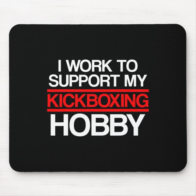 Kickboxning Stöd Kick Boxning Träning Musmatta (Framsidan)