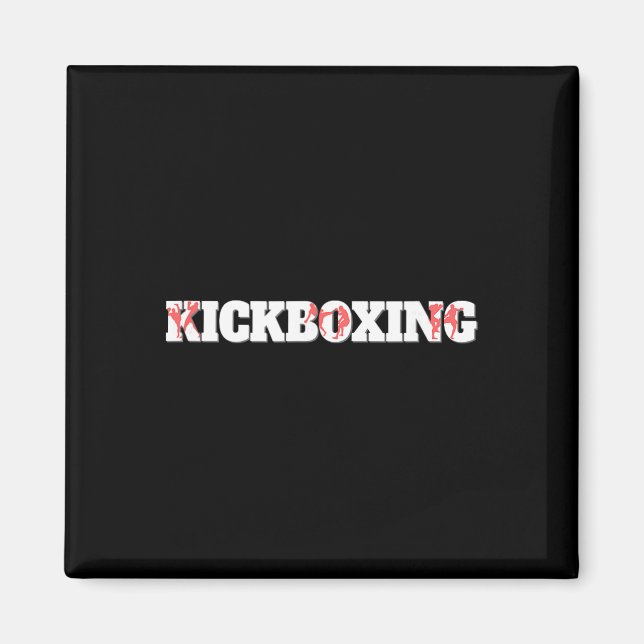 Kickboxning Strid Bur Fight Träning Magnet (Framsidan)