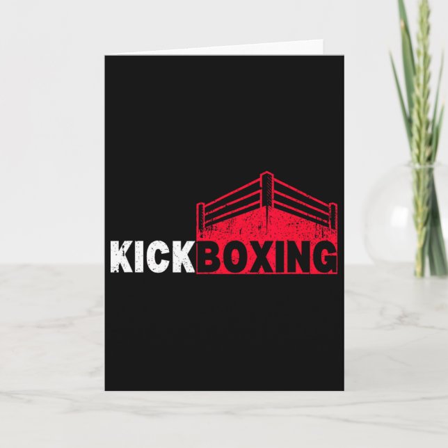 Kickboxning Stridsring Sport Kort (Framsida)