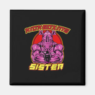 Kickboxning syster kampsport magnet