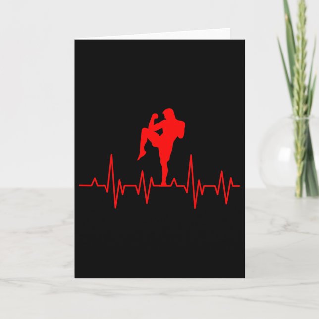 Kickboxning Thai Boxing Heartbeat Muay Thai  Kort (Framsida)