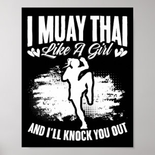 Kickboxning Thailand Mma Thailändsk Boxning Muay T Poster
