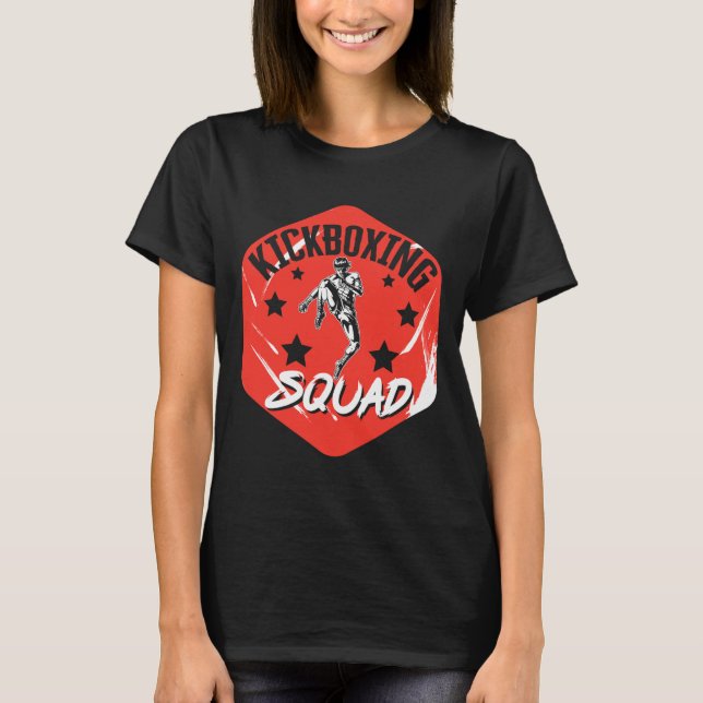 Kickboxning Vintage Kickboxning Sällskap  T Shirt (Framsida)