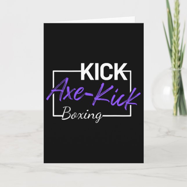 Kickboxning Yx-kick  Kort (Framsida)