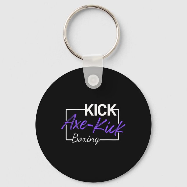 Kickboxning Yx-kick  Nyckelring (Framsida)