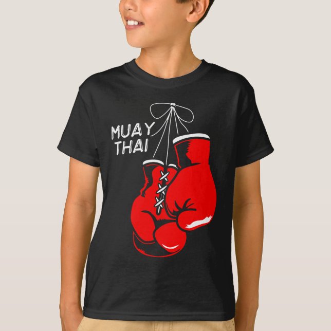 Kickboxnings Thai Boxing Muay Thai-handskar  T Shirt (Framsida)