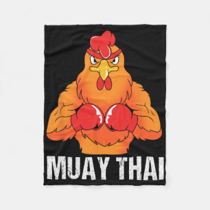 Kickboxningscoach Thailand Rooster Muay Thai Fleecefilt