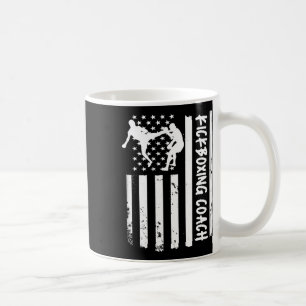 Kickboxningscoach Usa Flagga Kvinnor Barn Män  Kaffemugg