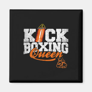 Kickboxningsdrottning Kickboxarens Träningsgrafik Magnet