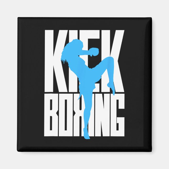 Kickboxningsflicka under utbildning  magnet (Framsidan)