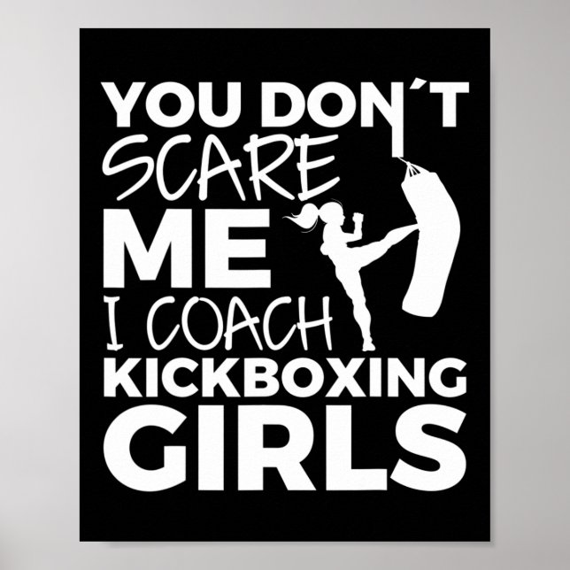 Kickboxningsflickor tränare  poster (Framsidan)