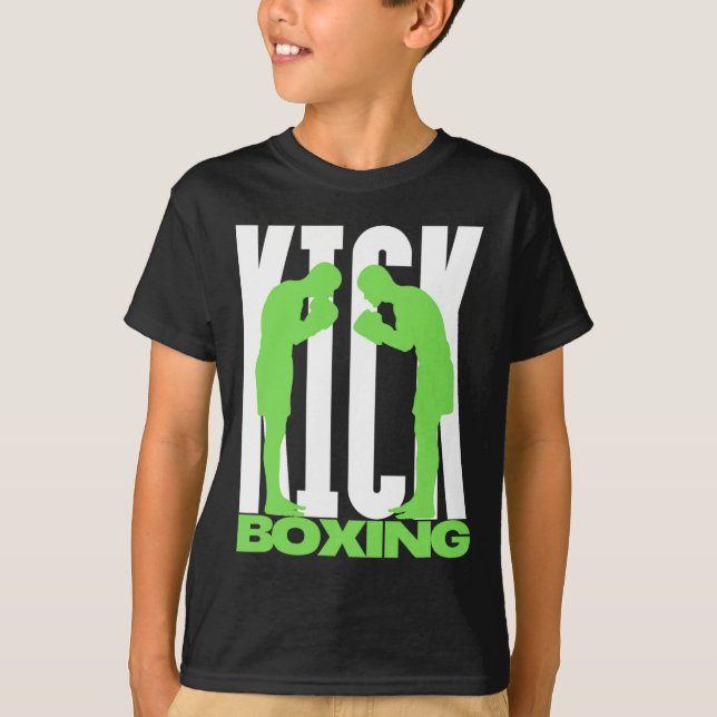 Kickboxningshälsning  t shirt (Framsida)