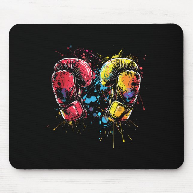 Kickboxningshandskar Splotch kampsportartist  Musmatta (Framsidan)