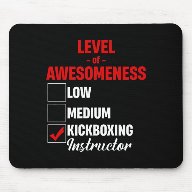 Kickboxningsinstruktör för Level Of Awesomeness Mi Musmatta (Framsidan)