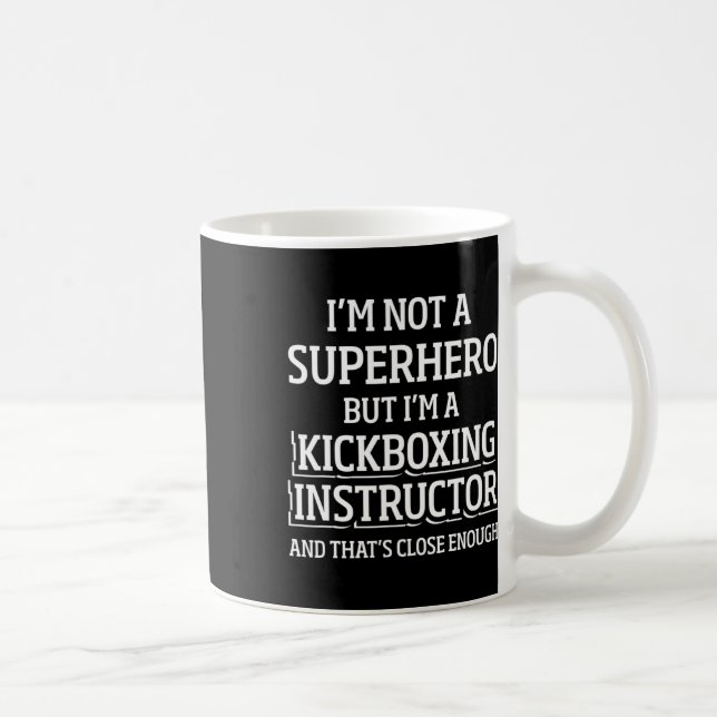 Kickboxningsinstruktör Kick Boxning Träning _5  Kaffemugg (Höger)