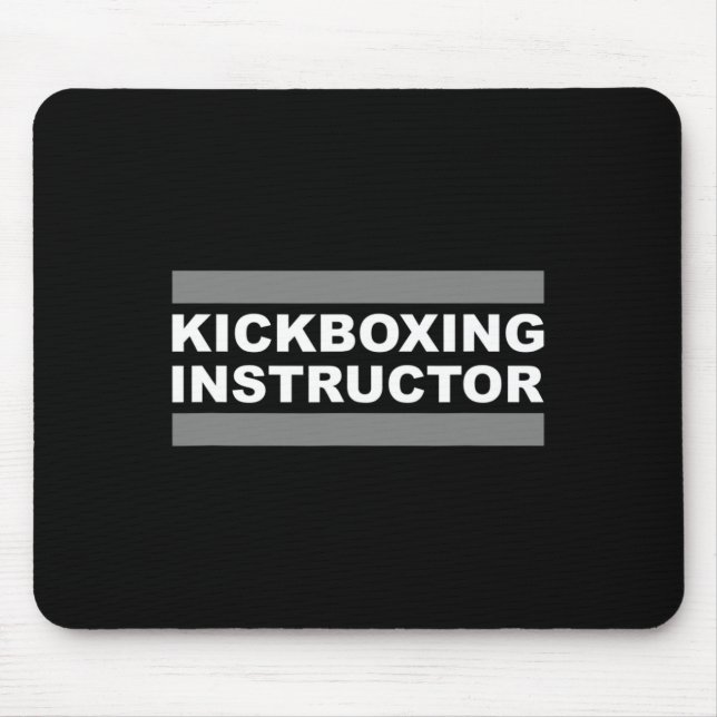 Kickboxningsinstruktör Musmatta (Framsidan)