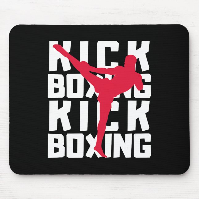 Kickboxningskämpe  musmatta (Framsidan)