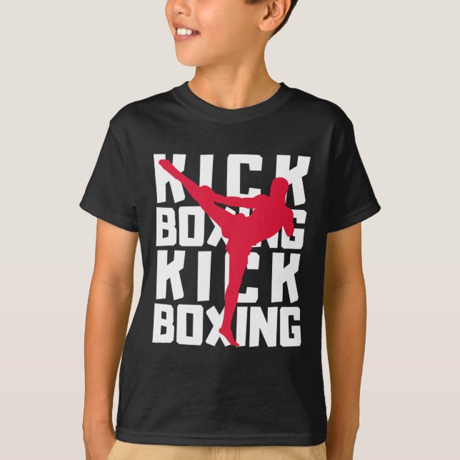 Kickboxningskämpe  t shirt (Framsida)