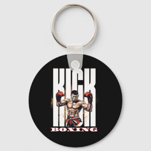 Kickboxningskampstil nyckelring