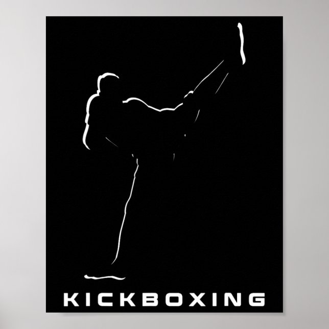 Kickboxningskläder - Kickboxning Poster (Framsidan)