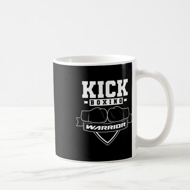 Kickboxningskrigare Kickboxning Kickboxare Kick Bo Kaffemugg (Höger)