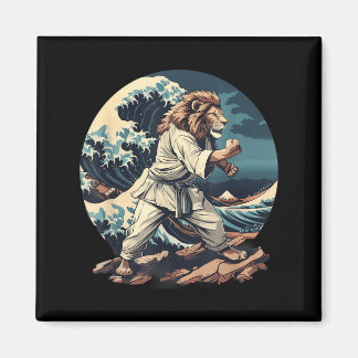 Kickboxningslejon vågor Taekwondo Jiu-Jitsu Mma Le Magnet