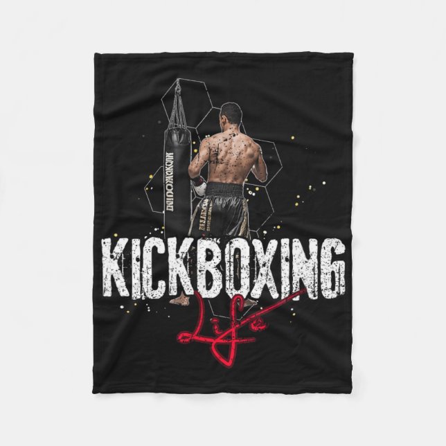Kickboxningsliv  fleecefilt (Framsidan)