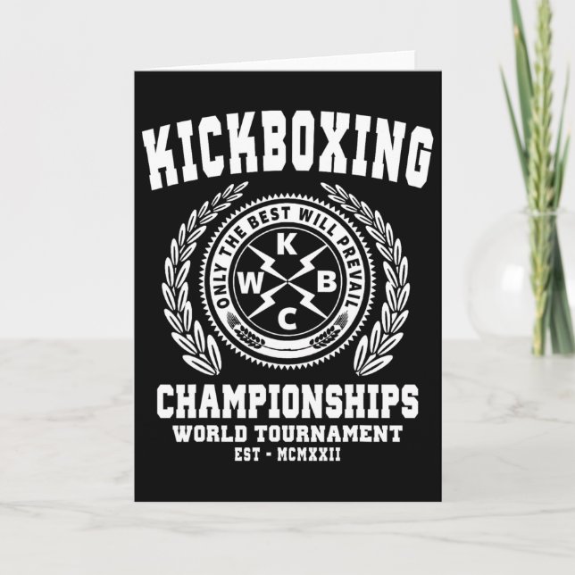 Kickboxningsmästerskap, Kickboxnings-T-shirt, Mart Kort (Framsida)