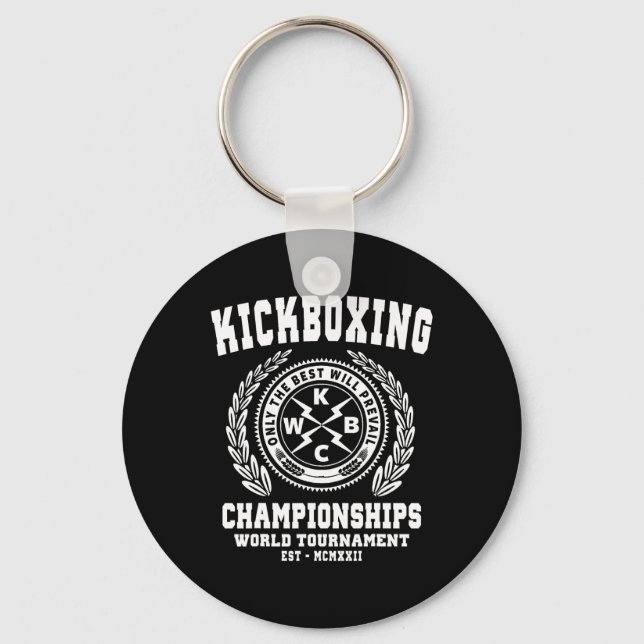 Kickboxningsmästerskap, Kickboxnings T Shirt, Mart Nyckelring (Framsida)