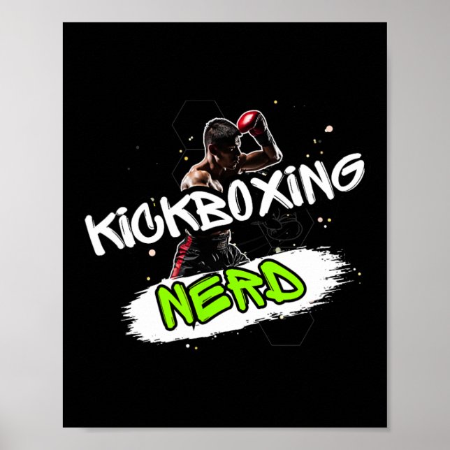 Kickboxningsnörd  poster (Framsidan)