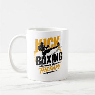Kickboxningspresent för boxare och Muay Thai-kriga Kaffemugg