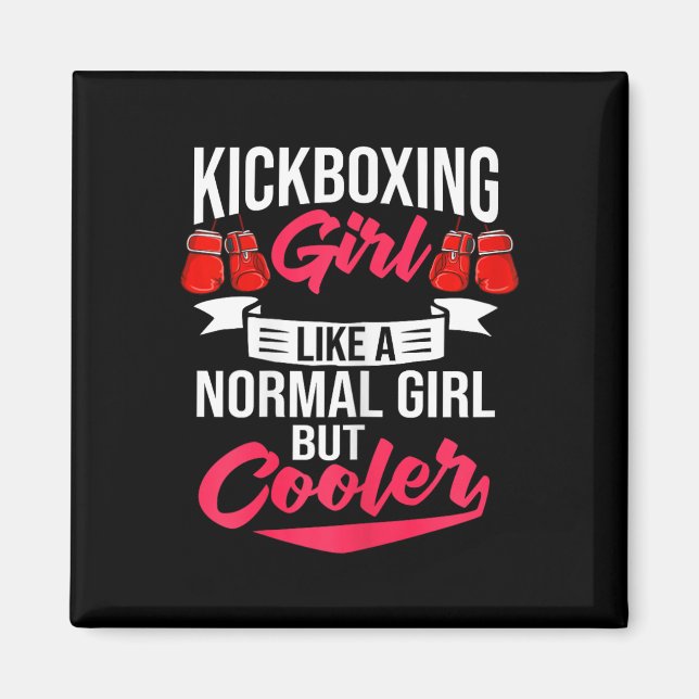 Kickboxningsträning Cardio Nybörjare Kickbo Magnet (Framsidan)