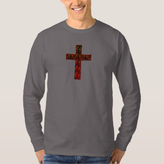 KICKDEFINITION, FLAMMANDE KRISTENKOR TEE SHIRT