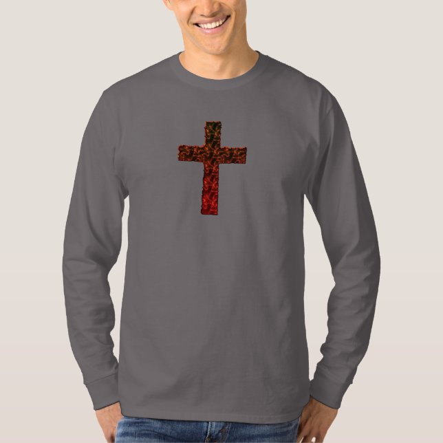 KICKDEFINITION, FLAMMANDE KRISTENKOR TEE SHIRT (Framsida)