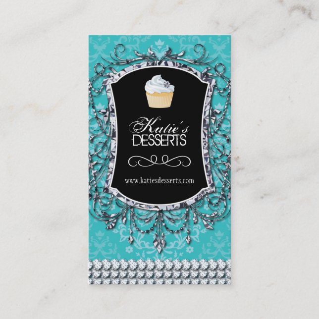 Kicken avslutar muffinbagerivisitkorten visitkort (Framsida)