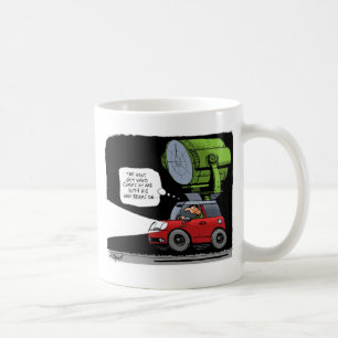 Kicken strålar kaffemugg