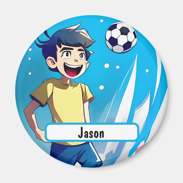 Kickermagnet med Anpassadets namn Magnet (Framsidan)