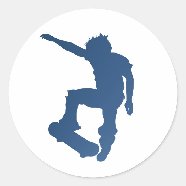 KICKFLIP Sticker Runt Klistermärke (Framsida)