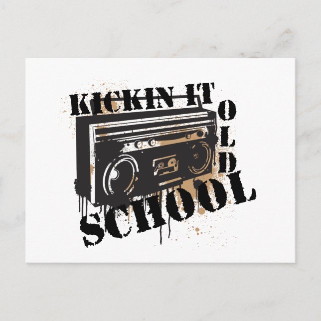 Kickin det old school vykort (Framsida)