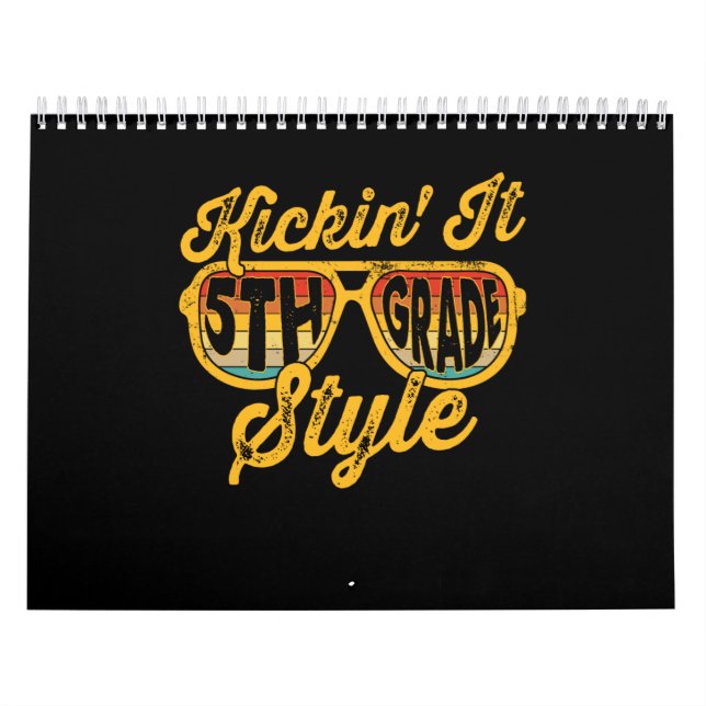 Kickin it 5:e lärarlaget Klass Student Kalender (Omslag)