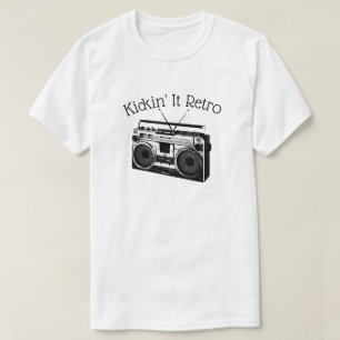 Kickin' It Retro Radio Grunge Kul Nyhet Musik Tee