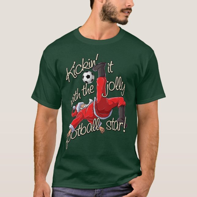 Kickin' it with Santa T Shirt (Framsida)