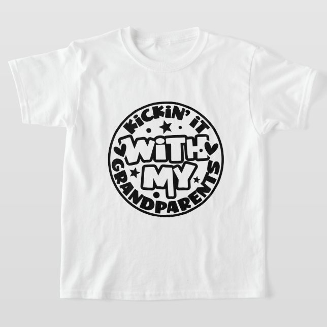 Kickin med mina morföräldrar t shirt (Laydown)