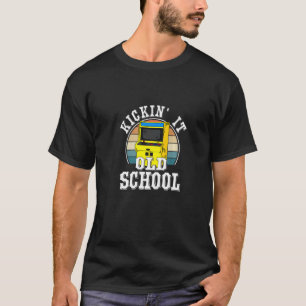 Kickin-spel Gamla spelskolan Retro 80s Arcade Pre T Shirt