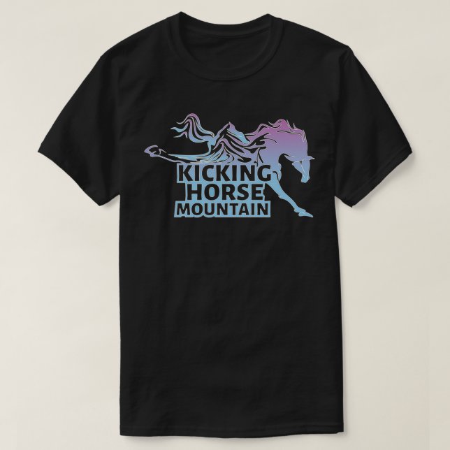 Kicking Horse Ski Resort and Mountain T Shirt (Design framsida)