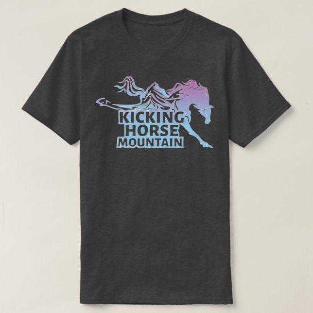 Kicking Horse Ski Resort and Mountain T Shirt (Design framsida)