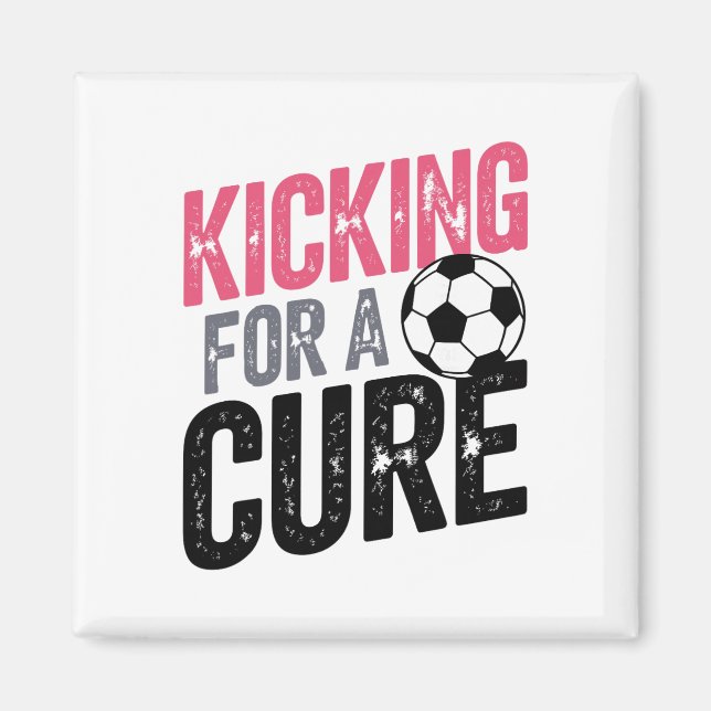 Kicking Toward A Cure Fotboll  Magnet (Framsidan)